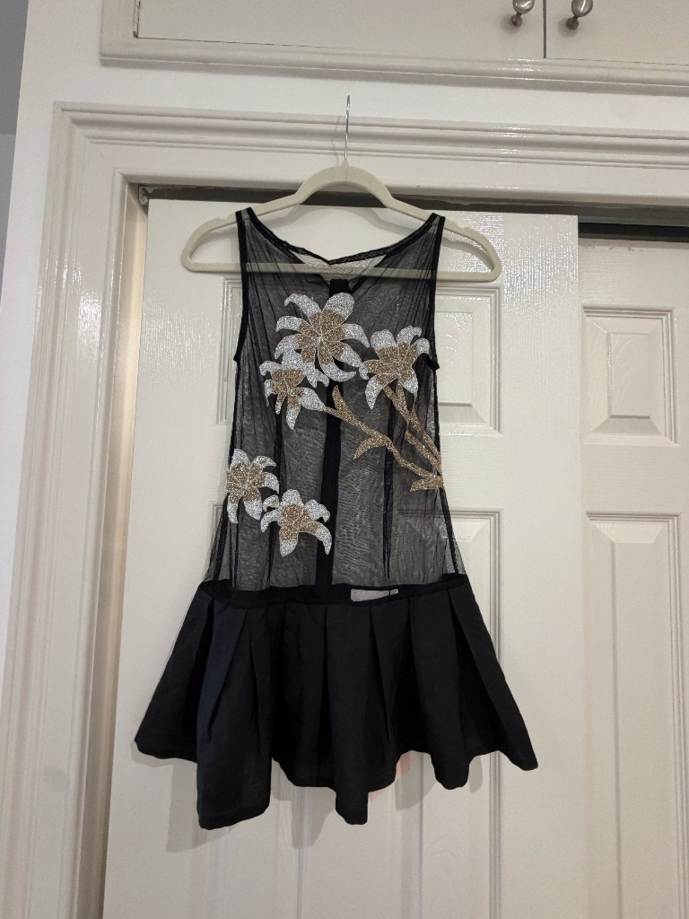 Oceanus Beaded Mini Dress